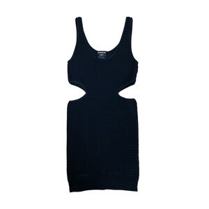 BeBe Black Cutout Tank Bodycon Dress